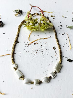 Image of Silver buds necklace