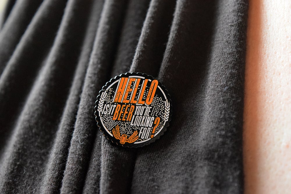 Hello to Beer Enamel Pin