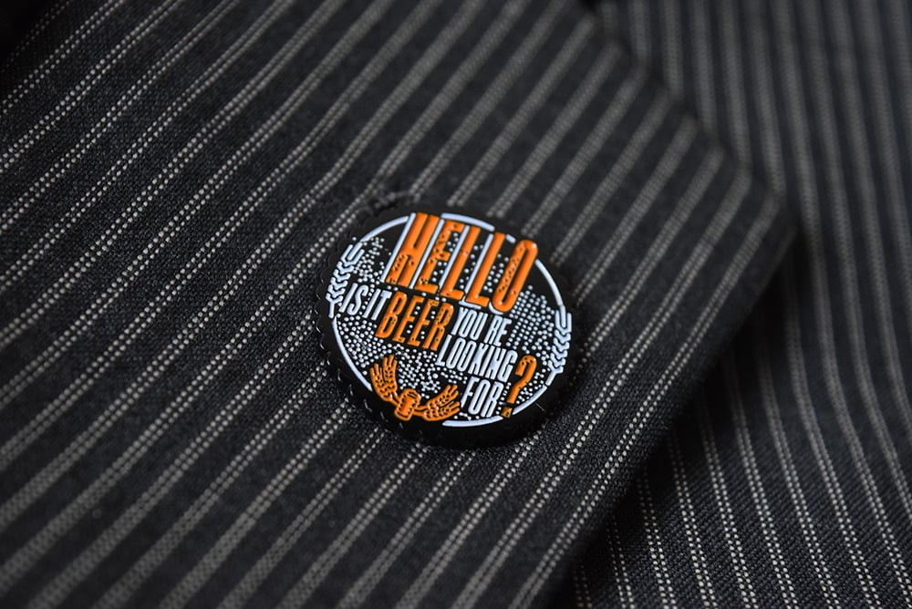 Hello to Beer Enamel Pin