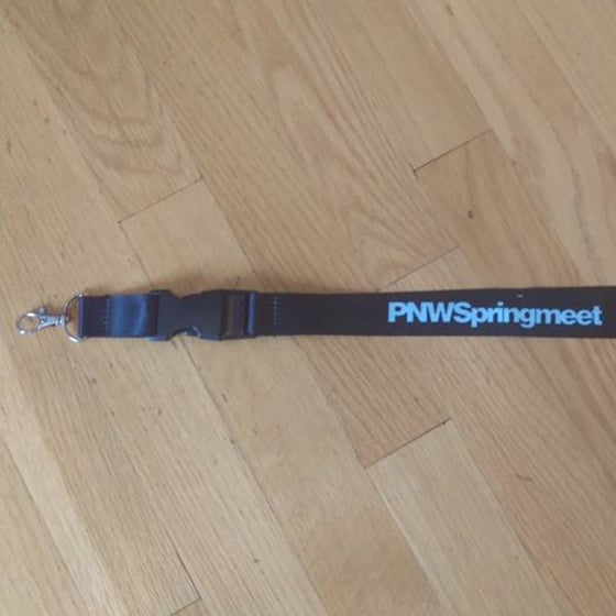 Image of PNW Springmeet lanyards 