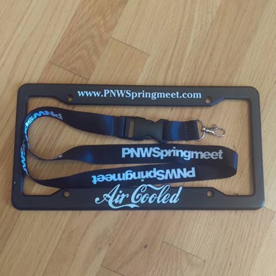 Image of Plate Frame and Lanyard 
