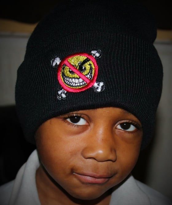 Image of black beanie hat