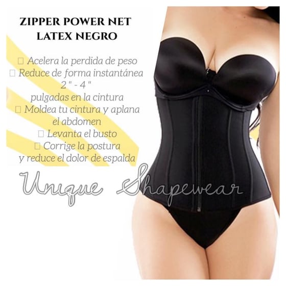Image of Zipper Latex Black