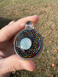 Image 2 of Rainbow Brick w/ 14mm opal coin