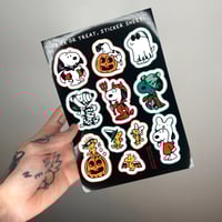 "FAMILIAR HALLOWEEN DOG" STICKER SHEET