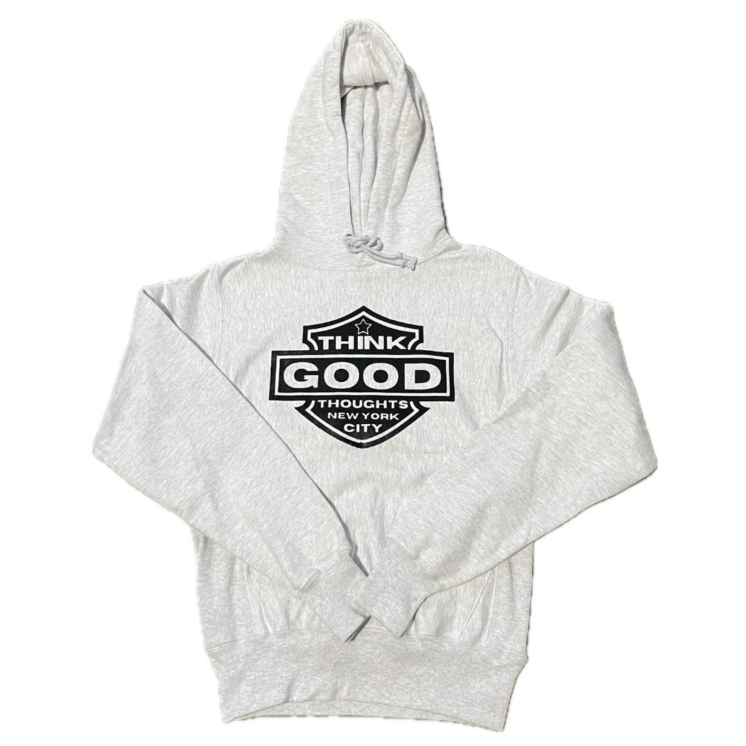 Motorcycle Logo x Champion Reverse Weave Hoodie - Light Grey