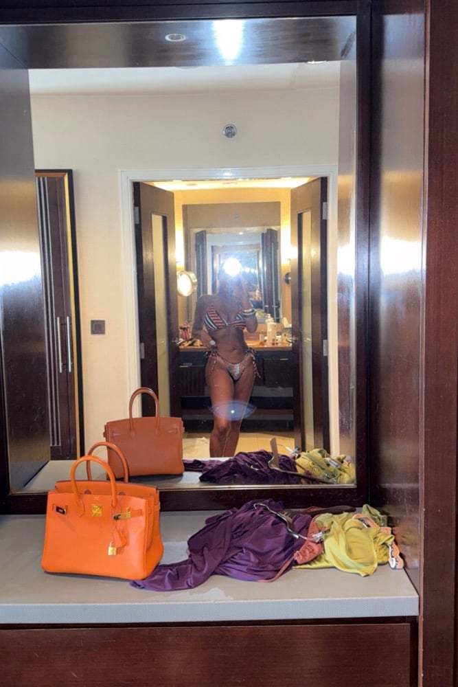 Image of STRIPED TRIBAL JUMPSUIT & BIKINI (US 10) 