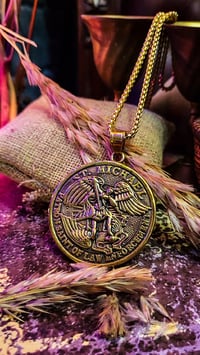 Image 2 of The Armored Kingdom Saint Michael Sword Necklace 