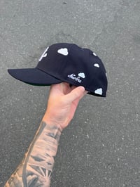 Image 2 of GREEN BRIM PARTLY CLOUDY NAVY NY YANKEES CUSTOM FITTED 