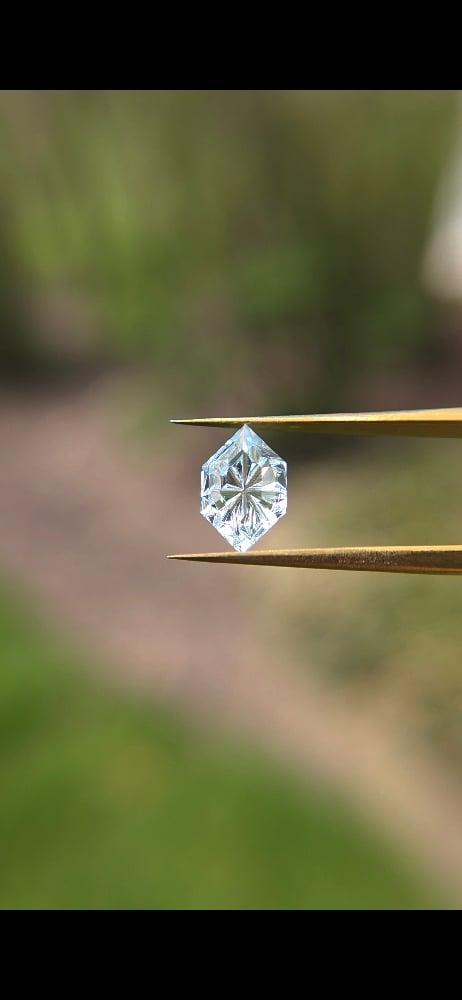 Image of Arctic Glacier Sapphire — Dutch Marquise Fantasy Cut