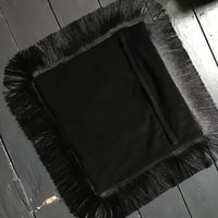 Image 5 of Black Sacred Heart Velvet Cushion