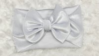 White velvet headwrap