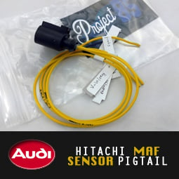 Image of PROJECTB5 - Hitachi MAF Sensor Pigtail/Connector (labeled)