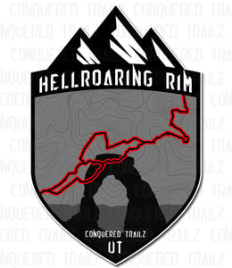 Image of "Hellroaring Rim" Trail Badge