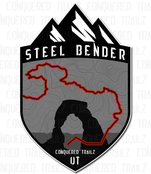 "Steel Bender" Trail Badge / Conquered Trailz