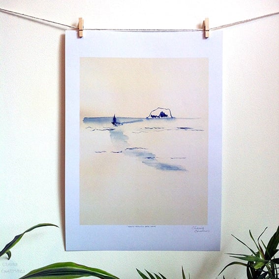 Image of 'Coast - North Berwick Bass Rock' Print