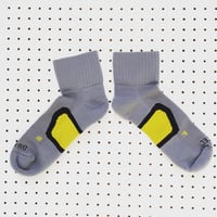 Image 2 of Manchester Bee Dri-Tec® running socks in Grey+Yellow + Black
