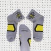 Manchester Bee Dri-Tec® running socks in Grey+Yellow + Black