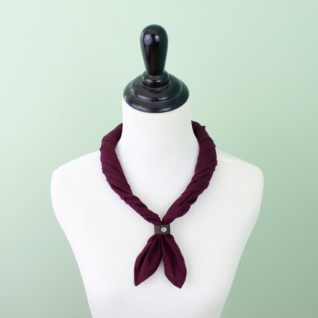 Eggplant Linen Bandana
