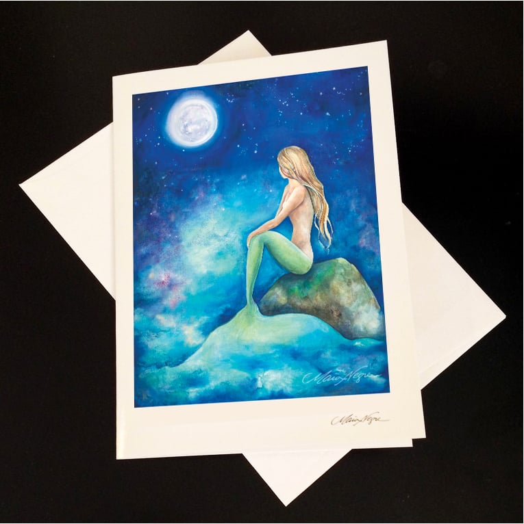 Image of Mermaid 8 5-Pack Greeting Card Set