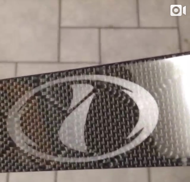 Carbon fiber license plate delete