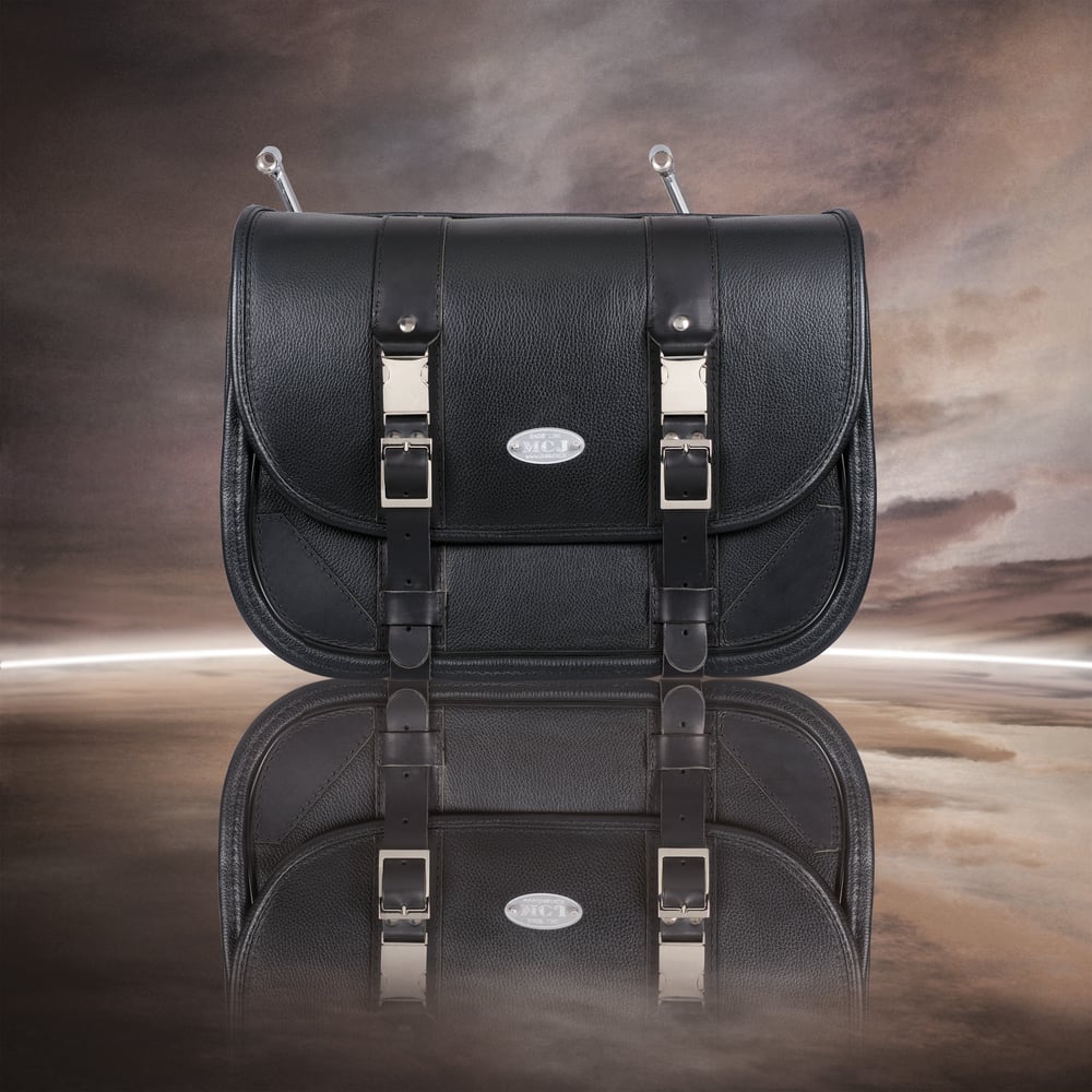 Image of MCJ "CLASSIC BLACK" BAG WITH BLACK SEAMS