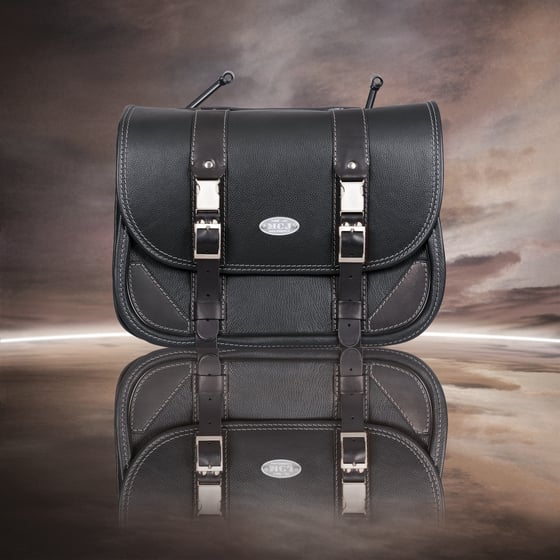 Image of MCJ "CLASSIC BLACK" BAG WITH GREY SEAMS