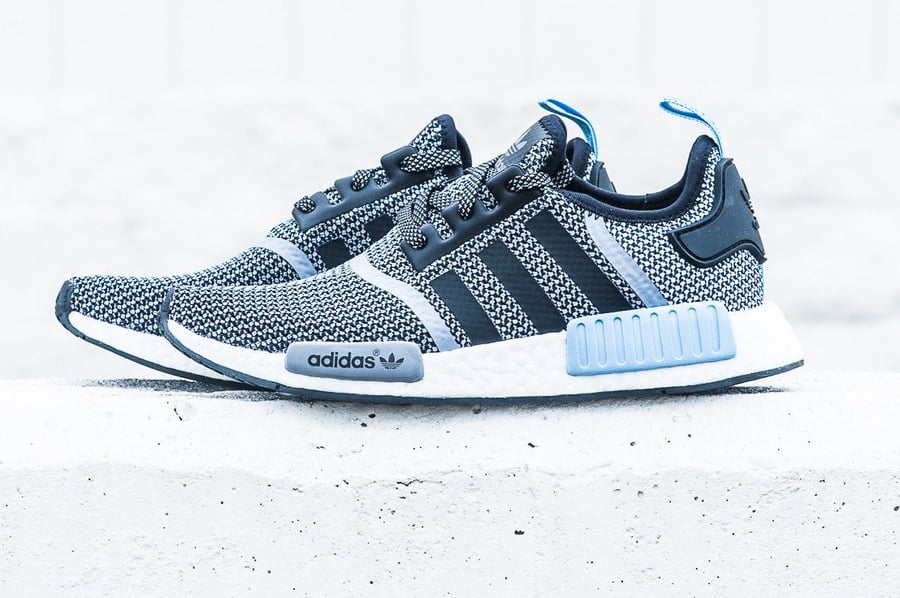 Image of Adidas NMD Core Black / Core Black / Clear Blue S79159