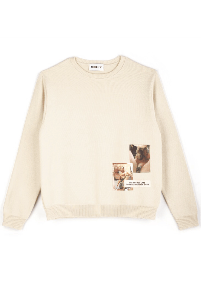 Image of [MISBHV] DRAINED SWEAT SHIRTS BEIGE