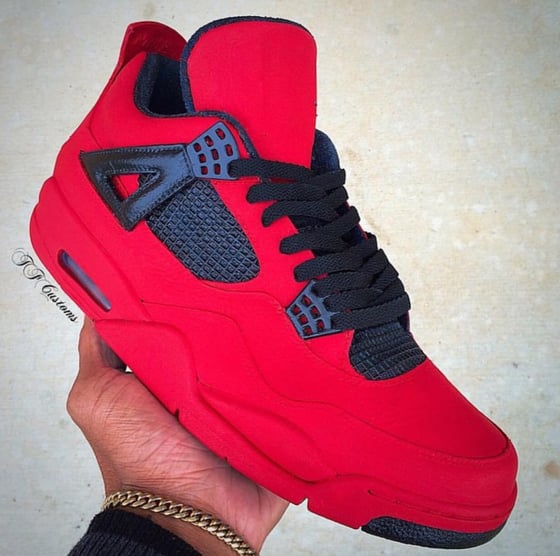 Image of Jordan 4 "matte red"