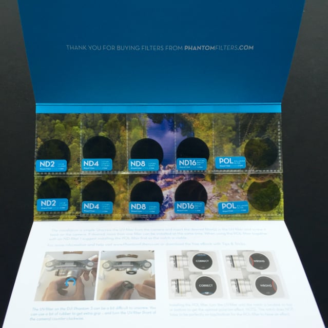 Image of 10-pack 2x Polarizer Filters 8x Neutral Density filters for DJI Phantom 3 Standard