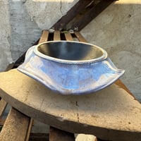 Image 2 of Blue & Black Flutter Dish