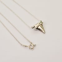 Image 5 of Shark Tooth Necklace Sterling Silver