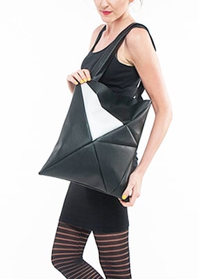 Image of GEO Bag black silver