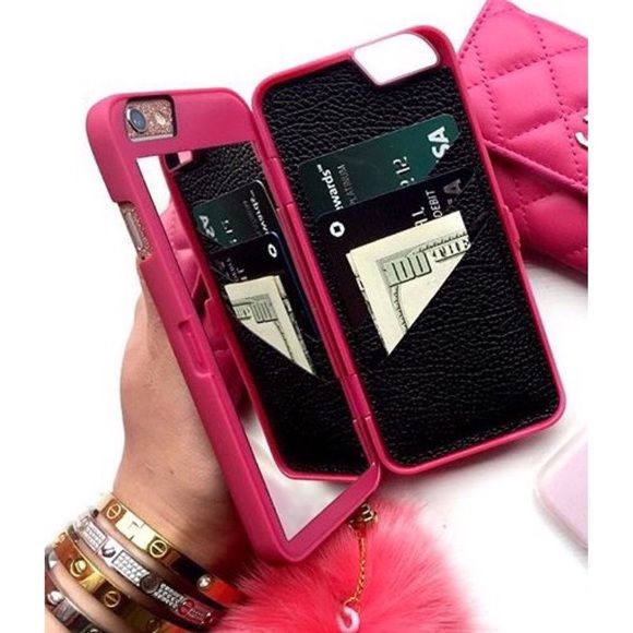 Image of iPhone Wallet Case with Hidden Mirror