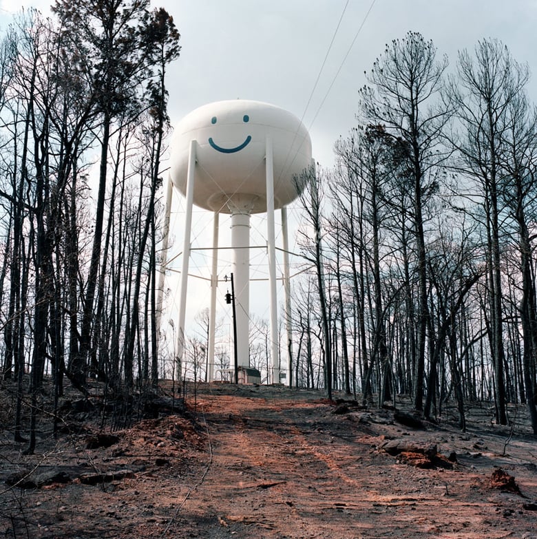 Image of Smiling Water Tower exhibition print