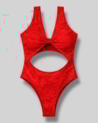 Image 1 of Love & Lust - Peri bodysuit - Rouge