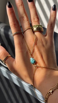 Image 3 of Desert Skies Turquoise Hand Chain 