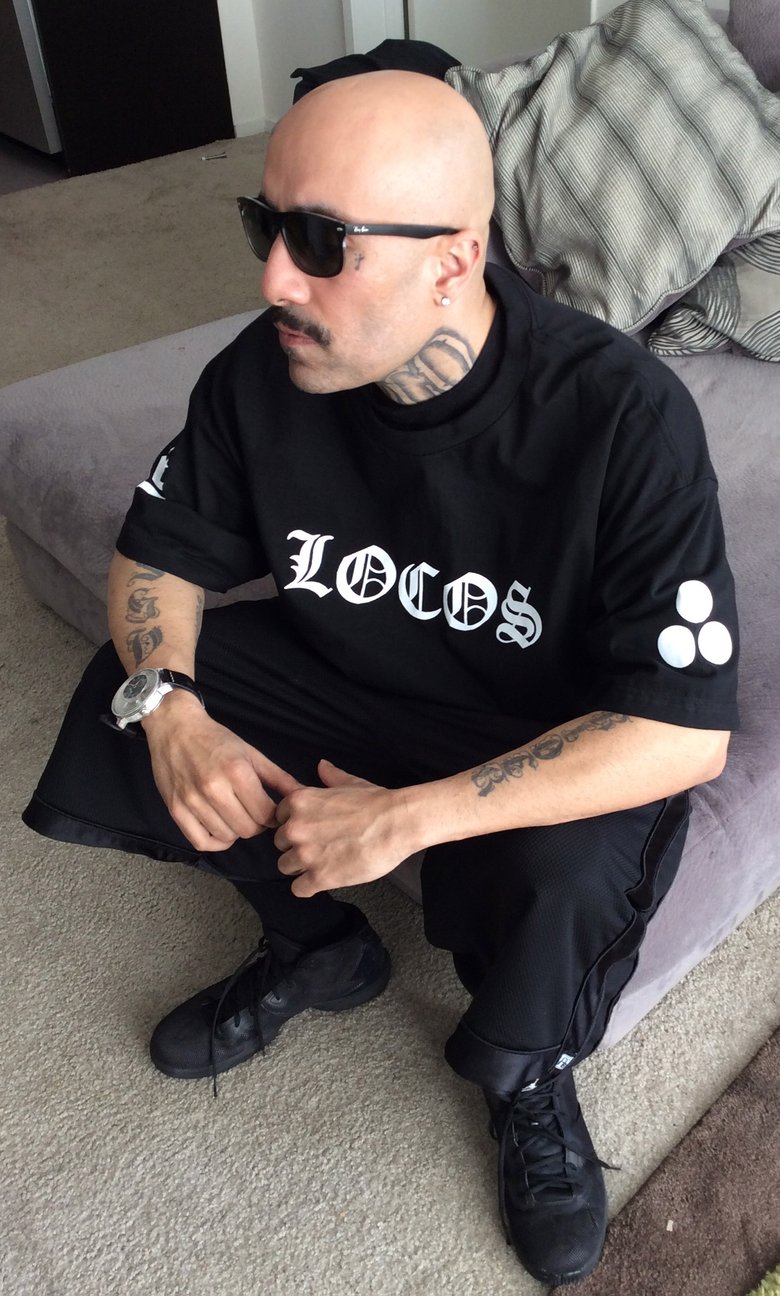 Image of Locos Black T-shirt (3 Dots)