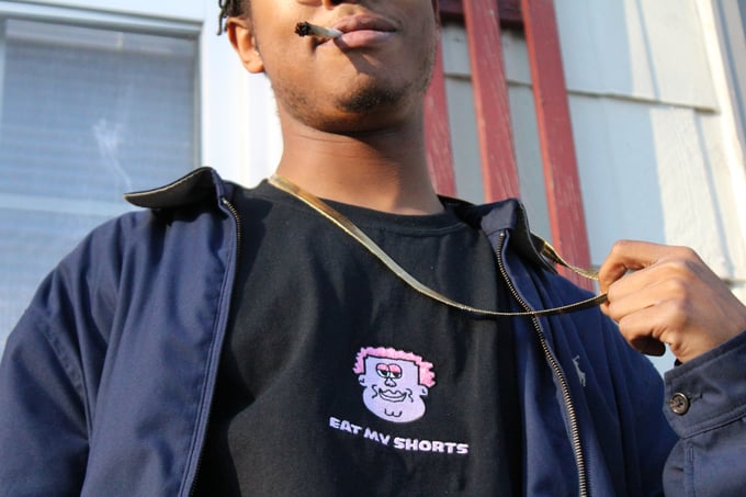 Image of Eat My Shorts Embroidered Tee