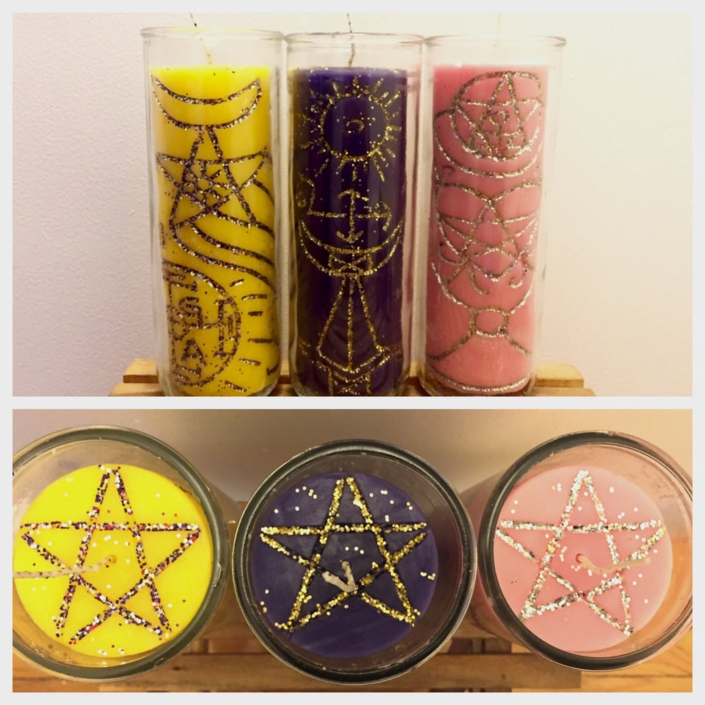 Image of Carved Intention Candles