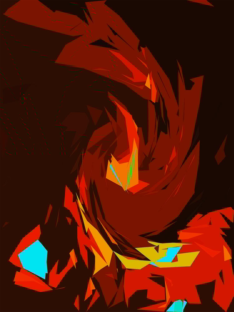 Image of UP IN FLAME$ PRINT