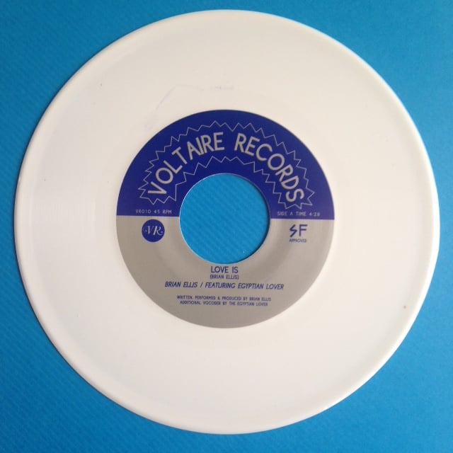 Image of Brian Ellis - Love Is / Electric Body - 7" White Vinyl Reissue