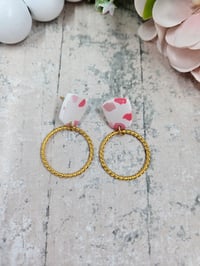 Image 6 of Terrazzo Hoop Earrings