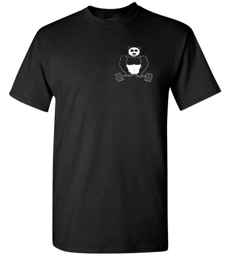 Image of PandaFit Unisex Black T-Shirt