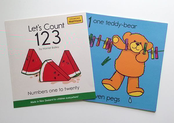 Image of Let's Count 123 wall frieze