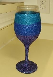 Image of Glitter Wine Glass