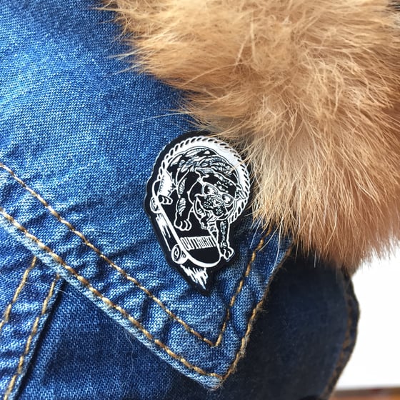 Image of OUTRIGHT "PAWSEVERANCE" Lapel Pin