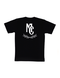 Image 2 of “MC” White On Black 