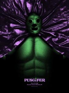 Image of Puscifer poster Milwaukee WI. 11/08/15
